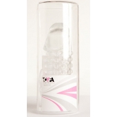 Гелевая прозрачная насадка с 2 отростками - 13 см. - Toyfa Basic - в Копейске купить с доставкой