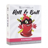 Стимулирующий презерватив-насадка Roll   Ball Raspberry - Sitabella - купить с доставкой в Копейске