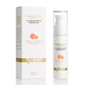 Универсальный массажный гель-смазка Allover Delicious Massage Gel с ароматом персика и аброкоса - 50 мл. - YESforLOV - купить с доставкой в Копейске