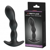 Черный анальный стимулятор простаты с вибрацией Special Anal Massager - 14,5 см. - Baile - в Копейске купить с доставкой