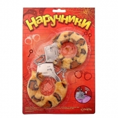 Металлические наручники с леопардовой плюшевой отделкой - Сима-Ленд - купить с доставкой в Копейске