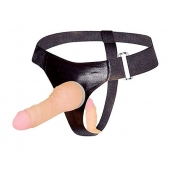 Страпон с вагинальной пробкой - 16,5 см. - Erowoman-Eroman - купить с доставкой в Копейске