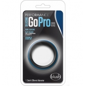 Черно-синее эрекционное кольцо Silicone Go Pro Cock Ring - Blush Novelties - в Копейске купить с доставкой