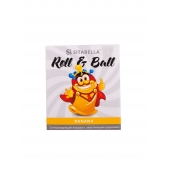 Стимулирующий презерватив-насадка Roll   Ball Banana - Sitabella - купить с доставкой в Копейске