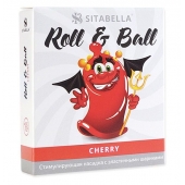 Стимулирующий презерватив-насадка Roll   Ball Cherry - Sitabella - купить с доставкой в Копейске