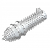 Закрытая прозрачная насадка Crystal sleeve - 14,2 см. - Erowoman-Eroman - в Копейске купить с доставкой