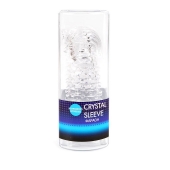 Закрытая прозрачная насадка на пенис Crystal Sleeve Faraon - 13,5 см. - Erowoman-Eroman - в Копейске купить с доставкой
