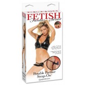 Черный податливый страпон Posable Partner Strap-On - 17,8 см. - Pipedream - купить с доставкой в Копейске