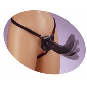 Черный податливый страпон Posable Partner Strap-On - 17,8 см. - Pipedream - купить с доставкой в Копейске