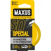 Презервативы с точками и рёбрами в железном кейсе MAXUS Special - 3 шт. - Maxus - купить с доставкой в Копейске