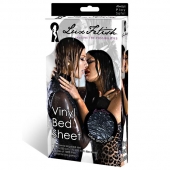 Черная виниловая ткань-простынь для эротических игр - Lux Fetish - купить с доставкой в Копейске