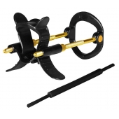 Черно-золотистый экстендер для пениса Sex Expert - Sex Expert - в Копейске купить с доставкой