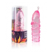 Закрытая рельефная насадка Crystal sleeve snakes в виде змеи с усиками - 14 см. - Erowoman-Eroman - в Копейске купить с доставкой