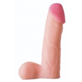 Телесная реалистичная насадка на Harness с коннектором BLACK LINE - 17 см. - LOVETOY (А-Полимер) - купить с доставкой в Копейске