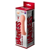 Телесная насадка на Harness с коннектором RED LINE - 13 см. - LOVETOY (А-Полимер) - купить с доставкой в Копейске