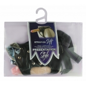 Черный пояс-трусики с двумя насадками Soft-Dolli - 16,5 и 10,5 см. - LOVETOY (А-Полимер) - купить с доставкой в Копейске