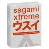 Ультратонкие презервативы Sagami Xtreme SUPERTHIN - 3 шт. - Sagami - купить с доставкой в Копейске
