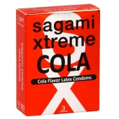 Ароматизированные презервативы Sagami Xtreme COLA - 3 шт. - Sagami - купить с доставкой в Копейске