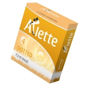 Презервативы Arlette Dotted с точечной текстурой - 3 шт. - Arlette - купить с доставкой в Копейске