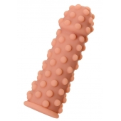 Телесная реалистичная насадка KOKOS Extreme Sleeve 02 с дополнительной стимуляцией - 12,7 см. - KOKOS - в Копейске купить с доставкой