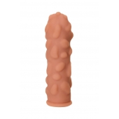 Телесная реалистичная насадка KOKOS Extreme Sleeve 11 с дополнительной стимуляцией - 12,7 см. - KOKOS - в Копейске купить с доставкой