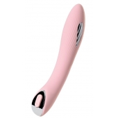 Розовый силиконовый вибратор с электростимуляцией TESLA G-POINT - 21 см. - ToyFa - купить с доставкой в Копейске