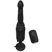 Черный вибромассажер с функцией поступательных движений Ass Thruster - Pipedream - купить с доставкой в Копейске