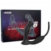 Черная анальная пробка NEXUS SIMUL8 с фиксацией на теле кольцами - Nexus Range - в Копейске купить с доставкой