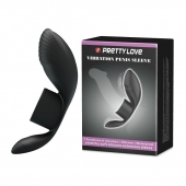 Черное кольцо на пенис с вибрацией Vibration Penis Sleeve - Baile - в Копейске купить с доставкой