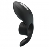Черное кольцо на пенис с вибрацией Vibration Penis Sleeve - Baile - в Копейске купить с доставкой
