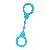 Голубые силиконовые наручники A-Toys без ключа - A-toys - купить с доставкой в Копейске