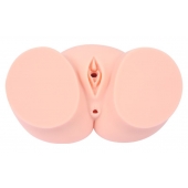 Мастурбатор-полуторс Cherry с вибрацией и двумя любовными тоннелями - KOKOS - в Копейске купить с доставкой