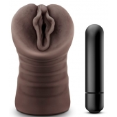 Коричневый мастурбатор-вагина Alexis - Blush Novelties - в Копейске купить с доставкой