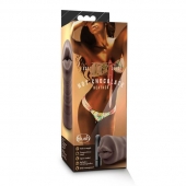 Коричневый мастурбатор-ротик Heather - Blush Novelties - в Копейске купить с доставкой