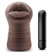 Коричневый мастурбатор-ротик Renee - Blush Novelties - в Копейске купить с доставкой