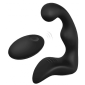 Черный вибромассажер простаты REMOTE BOOTY PLEASER - Dream Toys - в Копейске купить с доставкой