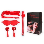 Пикантный набор БДСМ из 4 предметов в красном цвете - Notabu - купить с доставкой в Копейске