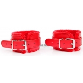 Красные мягкие оковы на регулируемых ремешках - Notabu - купить с доставкой в Копейске