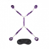 Фиолетовый набор фиксаций на кровати Classic Bedspreader - Lux Fetish - купить с доставкой в Копейске