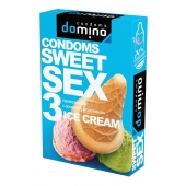 Презервативы для орального секса DOMINO Sweet Sex с ароматом мороженого - 3 шт. - Domino - купить с доставкой в Копейске