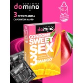 Презервативы для орального секса DOMINO Sweet Sex с ароматом манго - 3 шт. - Domino - купить с доставкой в Копейске