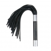 Черная плеть Easytoys Flogger With Metal Grip - 38 см. - Easy toys - купить с доставкой в Копейске