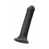 Черный фаллос на присоске Silicone Bendable Dildo XL - 20 см. - Strap-on-me - купить с доставкой в Копейске