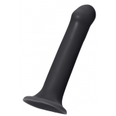 Черный фаллос на присоске Silicone Bendable Dildo XL - 20 см. - Strap-on-me - купить с доставкой в Копейске