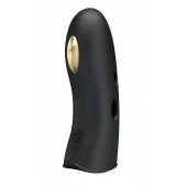 Черная вибронасадка на палец с электростимуляцией Marico - Baile - купить с доставкой в Копейске