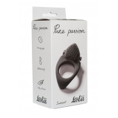 Черное эрекционное виброкольцо Pure Passion Sunset - Lola Games - в Копейске купить с доставкой