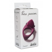 Бордовое эрекционное виброкольцо Pure Passion Sunset - Lola Games - в Копейске купить с доставкой
