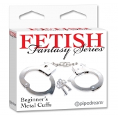 Металлические наручники Beginner s Metal Cuffs - Pipedream - купить с доставкой в Копейске