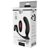 Черный массажер простаты REMOTE P-PLEASER - Dream Toys - в Копейске купить с доставкой