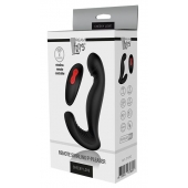 Черный вибромассажер простаты SWIRLING P-PLEASER - Dream Toys - в Копейске купить с доставкой